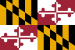A flag of the state of maryland

Description automatically generated